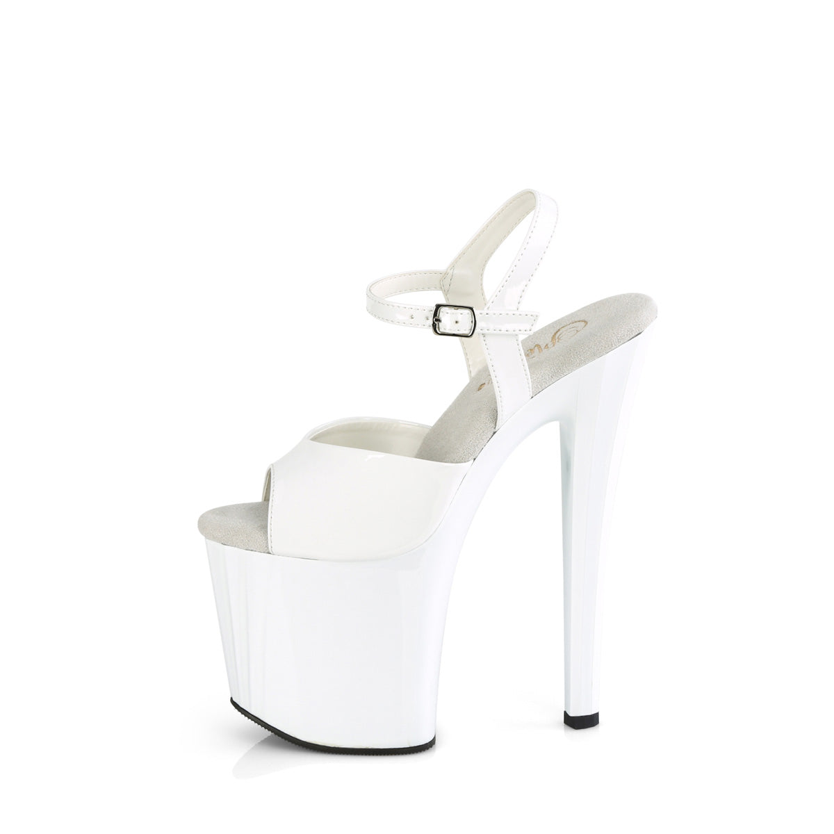 PLEASER ENCHANT-709 WHITE 8 INCH HIGH HEEL PLATFORM SHOES SIZE 6 USA ...