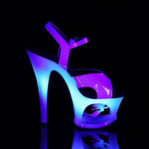 PLEASER MOON-711MER BLUE MERMAID 7 INCH HIGH HEEL PLATFORM SHOES SIZE 8 USA