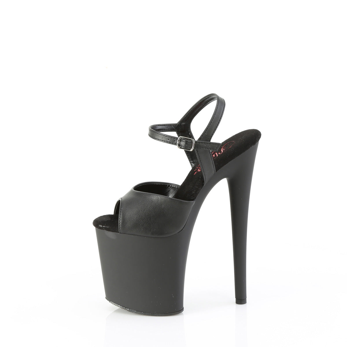 7 Inch Shoes PLEASER NAUGHTY-809 BLACK MATTE 8 INCH HIGH HEEL PLATFORM SHOES SIZE 8 ...