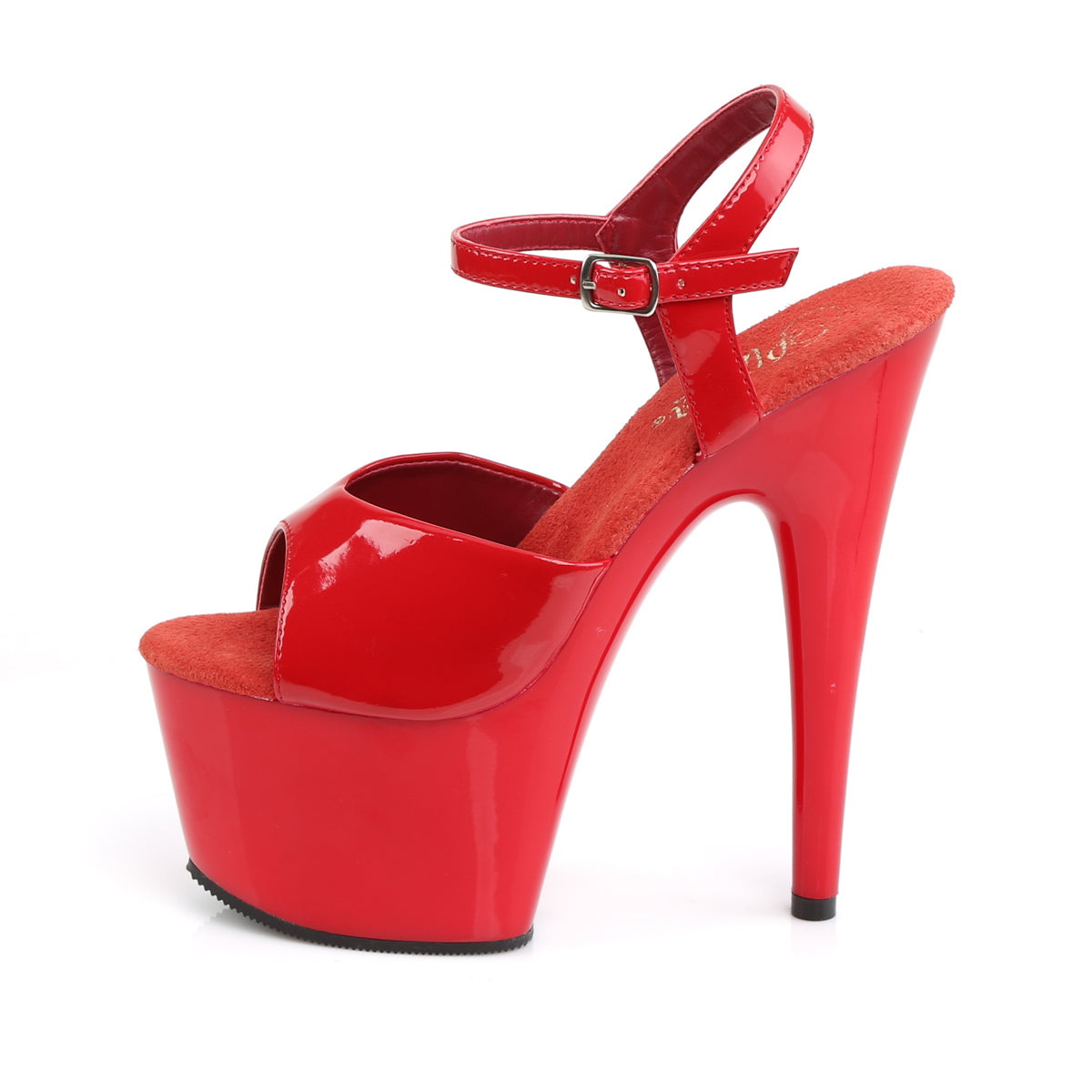 PLEASER ADORE-709 RED 7 INCH HIGH HEEL PLATFORM SHOES SIZE 10