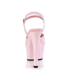 PLEASER ASPIRE-609 Baby Pink 6 Inch High Heel Platform Shoes