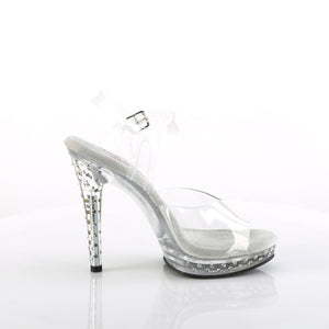 FABULICIOUS GLORY-508SDT CLEAR BODY FITNESS 5 INCH HIGH HEEL SHOES